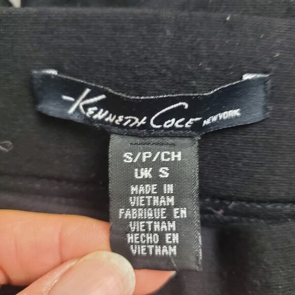 Kenneth Cole Faux Leather Leggings Black Size Small - Picture 3 of 8